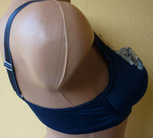 Lade das Bild in den Galerie-Viewer, Bügel BH Push up dunkelblau Cup A-D, Größe 70-85 (D21)