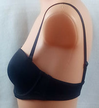 Lade das Bild in den Galerie-Viewer, Balconette-BH mit Bügel, Vorgeformte Cups B-C, Größe 75-85, schwarz (N17)