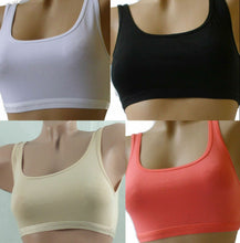Lade das Bild in den Galerie-Viewer, 4-er Packung Sport BH Bustier bis XL, 92% Baumwolle (Stück ab 4,99 Euro) (156)