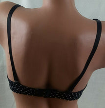 Lade das Bild in den Galerie-Viewer, Push-Up BH von Lady Dreams, Modell Belinda Farbe schwarz weiße Punkte (F01)