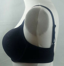Lade das Bild in den Galerie-Viewer, Schalen-BH mit Bügel, mit Muster, Cups F, Größe 75-110 schwarz (C113)