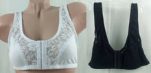 Lade das Bild in den Galerie-Viewer, BH mit Vorderverschluss, 95% Baumwolle, GR: 75-110, weiß oder schwarz (221)