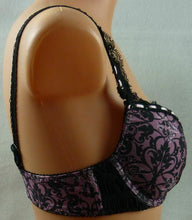 Lade das Bild in den Galerie-Viewer, Push-Up-BH mit Spitze, Cups A, B, D, DD Unterbr.65-80, schwarz/rosa (C134)