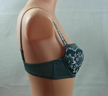 Lade das Bild in den Galerie-Viewer, Kris Line Push-Up-BH mit Stickerei, grün, Cups A-C, E, Größe: 70-75 (C133)