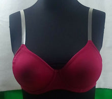 Lade das Bild in den Galerie-Viewer, Bügel BH Nuance, Cups B, 80-90,berry pink, mit farblosen Trägern (C125)