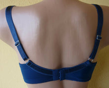 Lade das Bild in den Galerie-Viewer, Bügel BH Push up dunkelblau Cup A-D, Größe 70-85 (D21)