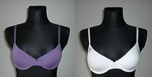 Lade das Bild in den Galerie-Viewer, Petite Fleur Bügel BH weiss, lila, 60 % Baumwolle, Größe 70 D (C64)