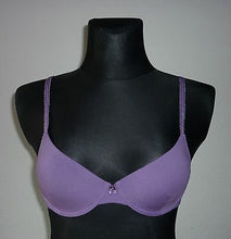 Lade das Bild in den Galerie-Viewer, Petite Fleur Bügel BH weiss, lila, 60 % Baumwolle, Größe 70 D (C64)