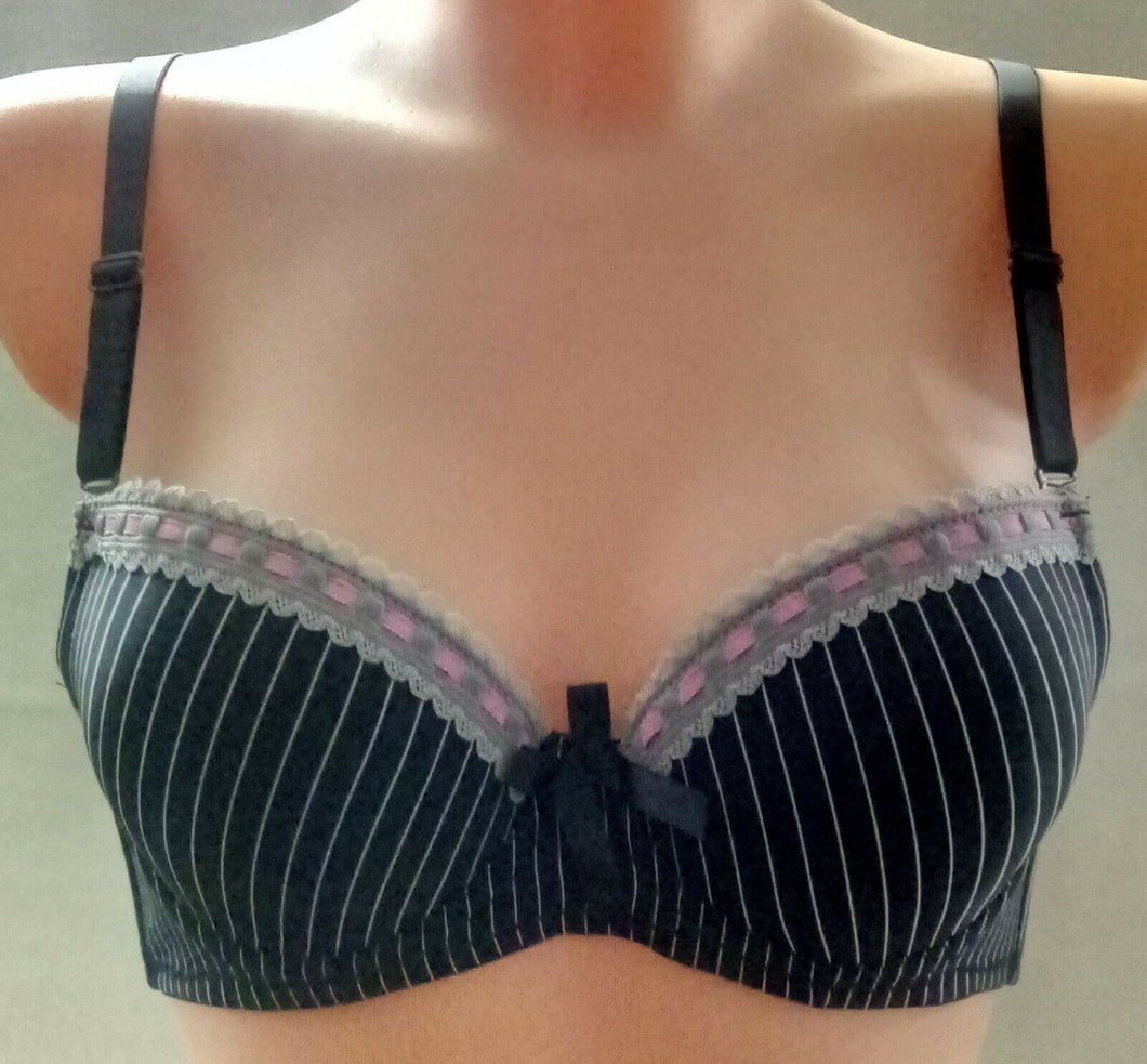 Push-Up BH von Lady Dreams, Modell Rosa Farbe schwarz Größe 75-80 (F08)