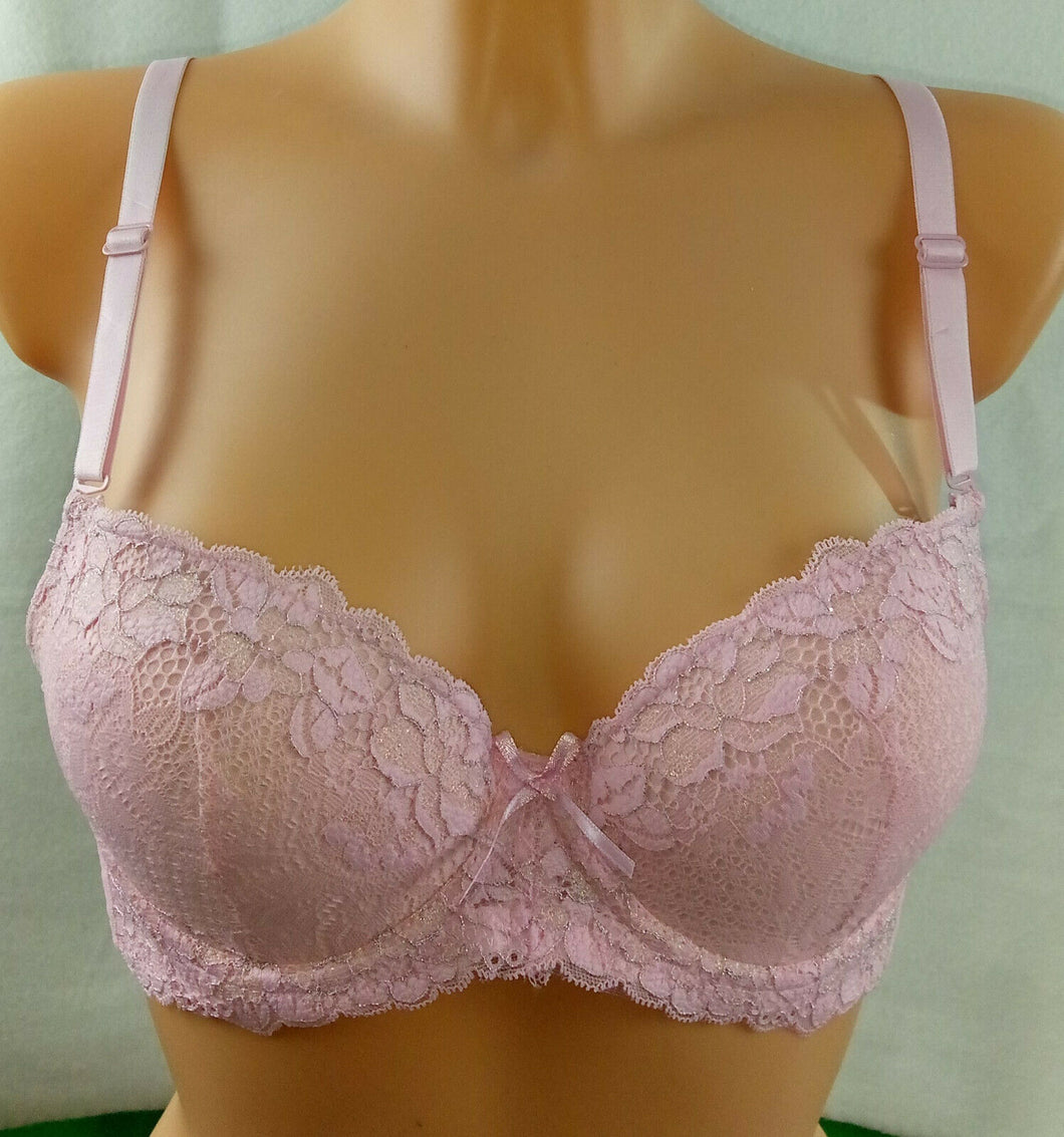 Push-Up BH von Lady Dreams, Modell Sabrina Farbe rosa oder lila Gr: 75-85 (F02)