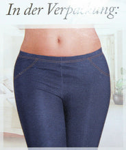 Lade das Bild in den Galerie-Viewer, Jeans in Form Jeggins Jeggings 2er Pack Blau + Schwarz
