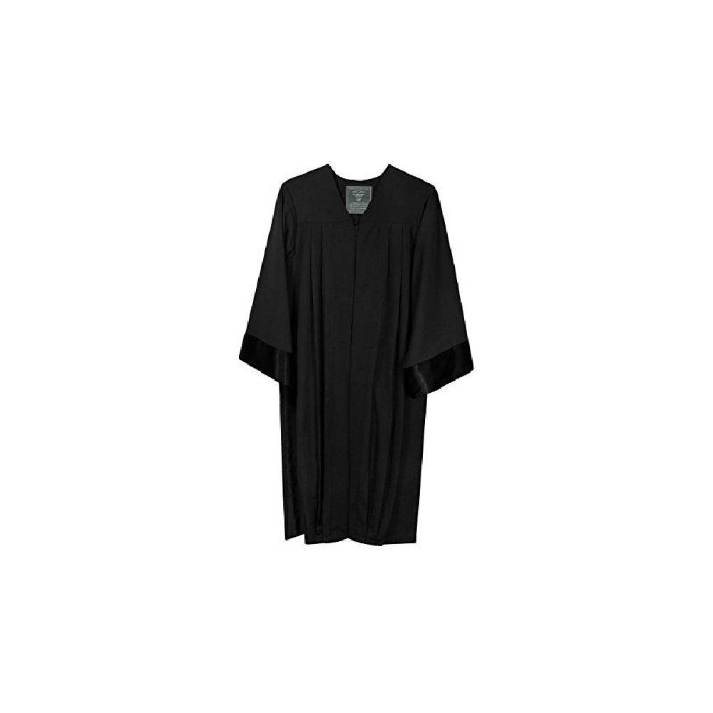Collage-Fashion Robe schwarz Amtstracht Richter Anwalt Professor Jurist Talar Kostüm Karneval