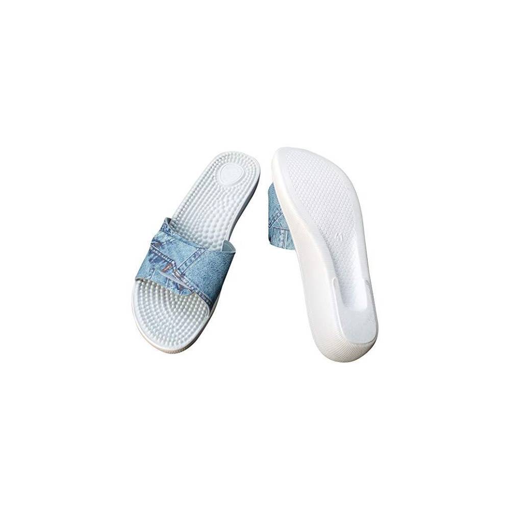 Sanitaria Damen Massage, Pantolette, Badeschuh Gr: 35-42 pink oder Jeansfarbig